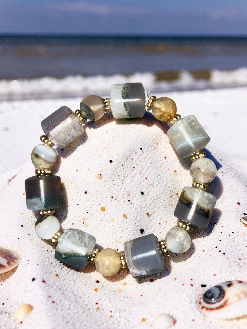 12mm Phantom Agate Bracelet 🤍